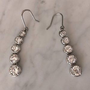 NADRI 925 Sterling Silver Cubic Zirconia Earrings